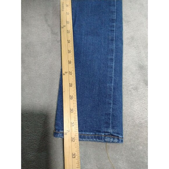 True Religion Jeans Womens 26 Blue Denim Julie Dark Wash Low Rise Stretch - Picture 5 of 10